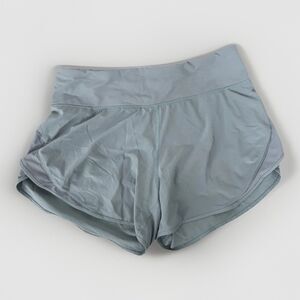 Lululemon Shorts Womens Size 6 Run Off Route High Rise 4" Blue Cast Swift W7BBPS